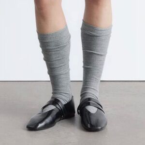 NIB & Other Stories Cross-Strap Leather Ballet Flats $139